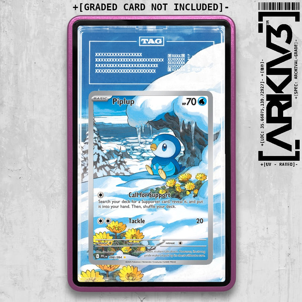 ARKIV3 TAG graded front - Purple