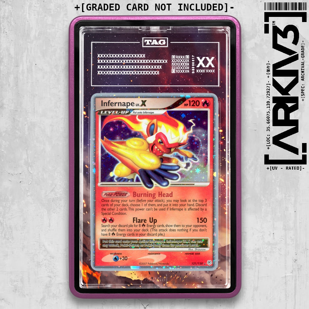 ARKIV3 TAG graded front - Purple