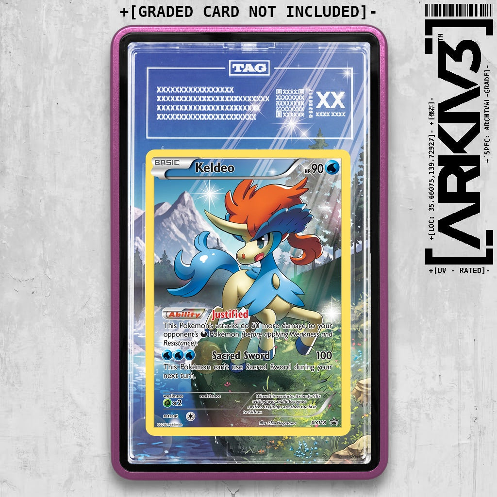 ARKIV3 TAG graded front - Purple