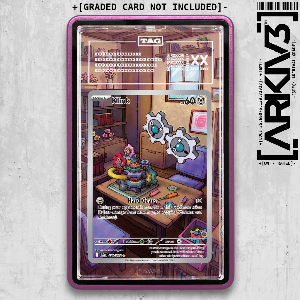 ARKIV3 TAG graded front - Purple