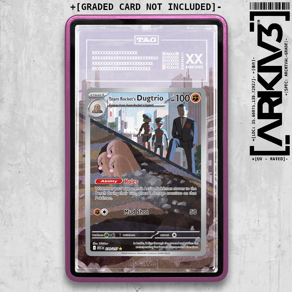 ARKIV3 TAG graded front - Purple