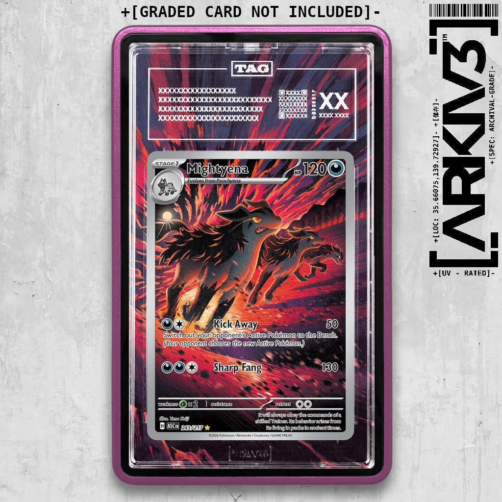 ARKIV3 TAG graded front - Purple