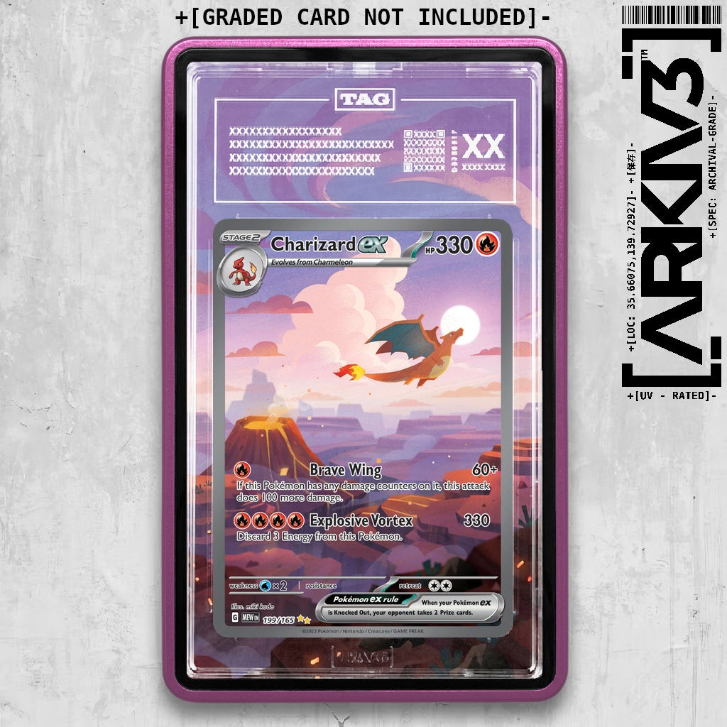 ARKIV3 TAG graded front - Purple