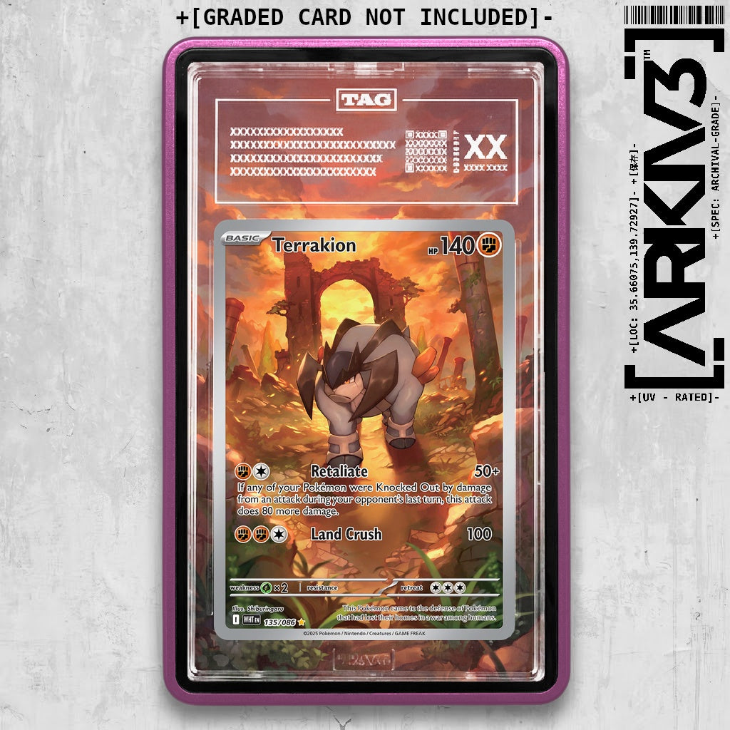 ARKIV3 TAG graded front - Purple