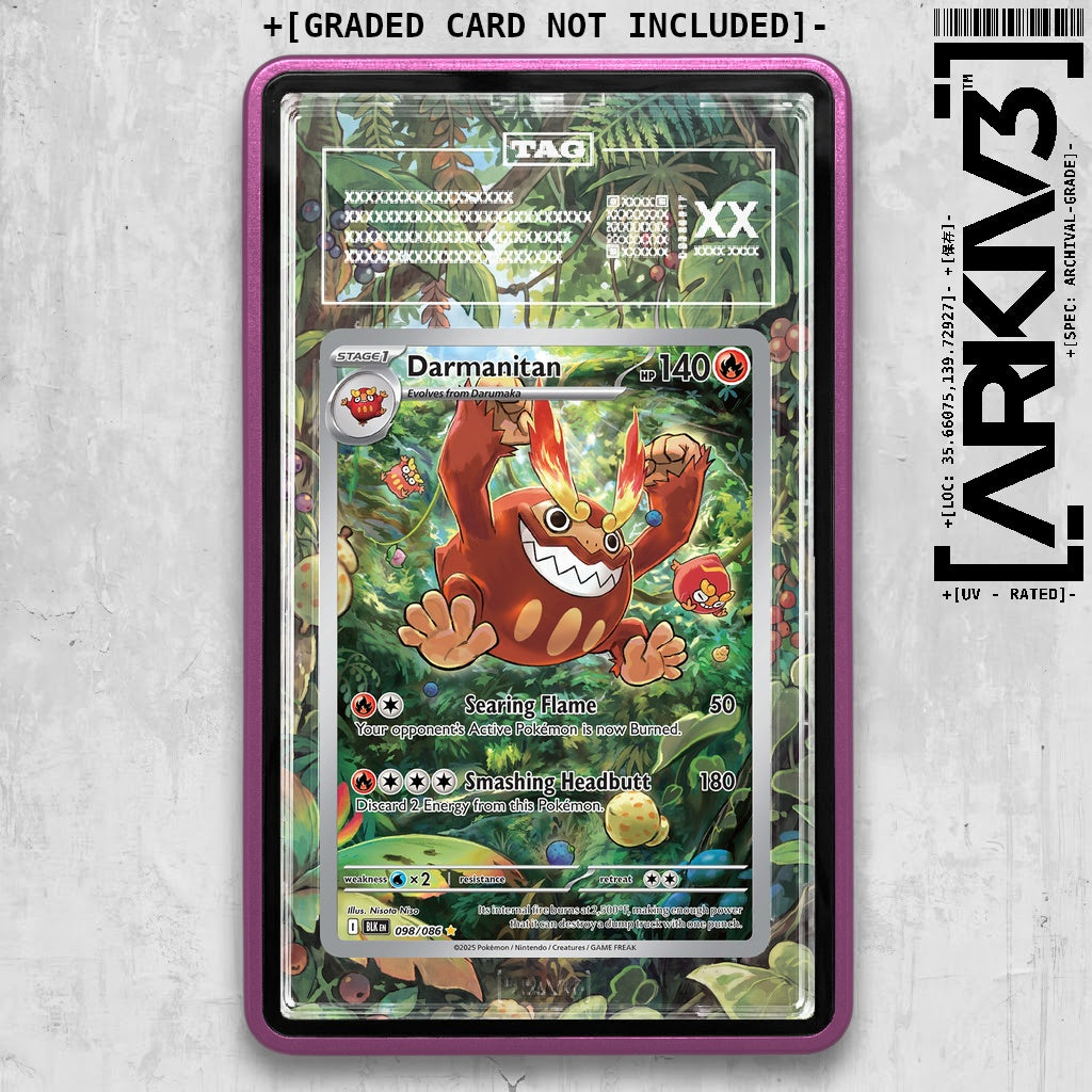 ARKIV3 TAG graded front - Purple