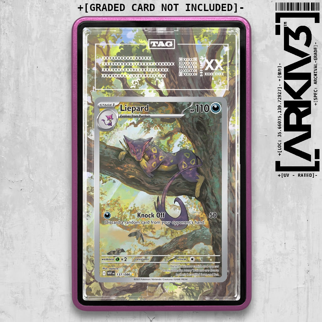 ARKIV3 TAG graded front - Purple