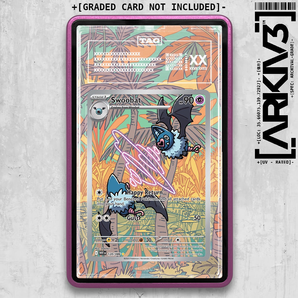 ARKIV3 TAG graded front - Purple