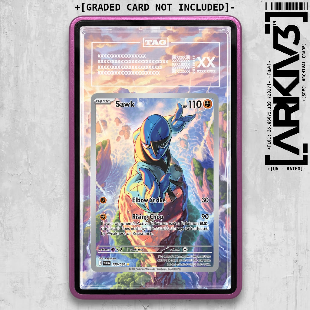 ARKIV3 TAG graded front - Purple