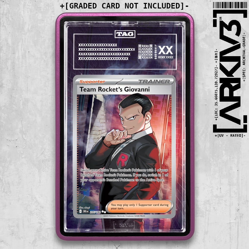 ARKIV3 TAG graded front - Purple