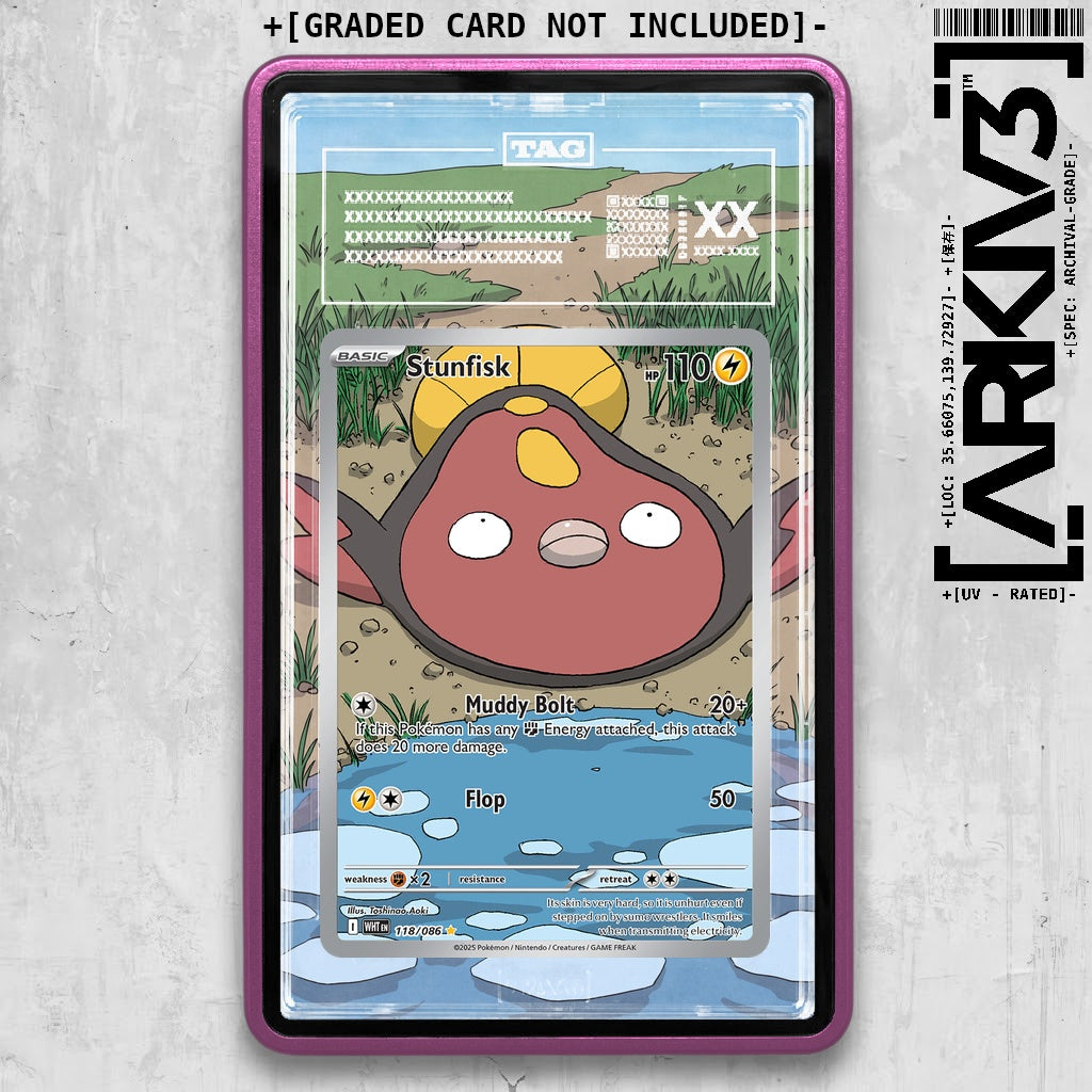 ARKIV3 TAG graded front - Purple