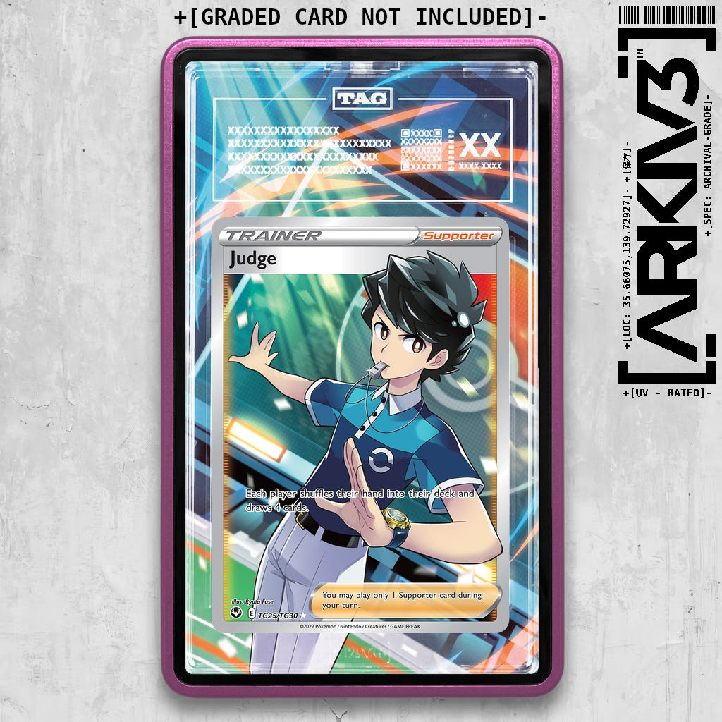 ARKIV3 TAG graded front - Purple