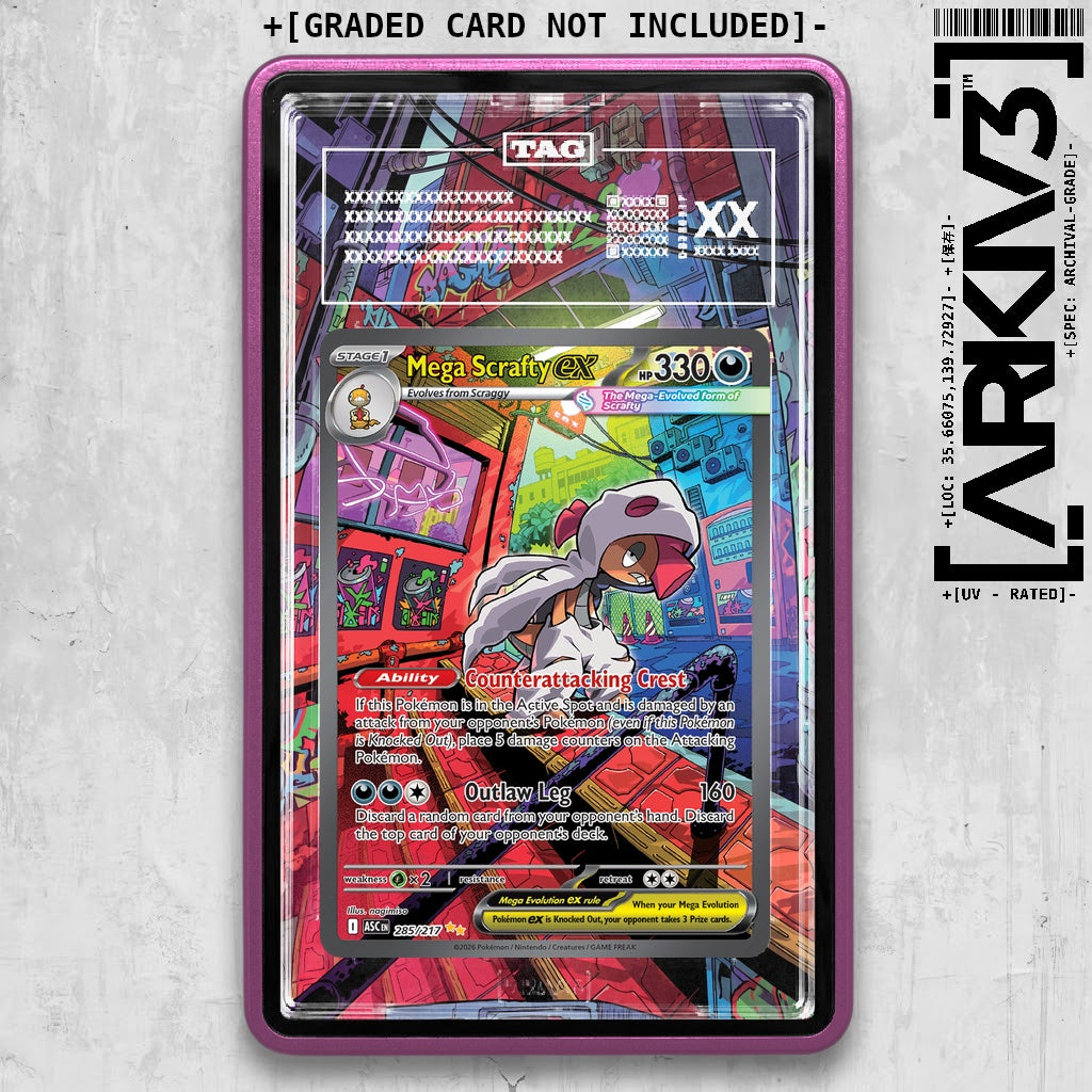 ARKIV3 TAG graded front - Purple