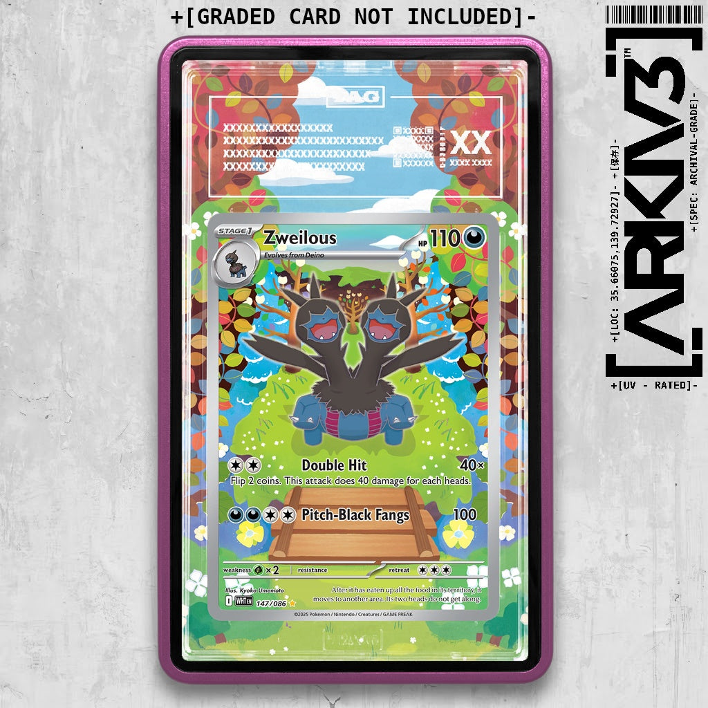 ARKIV3 TAG graded front - Purple