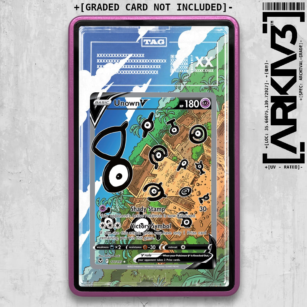 ARKIV3 TAG graded front - Purple