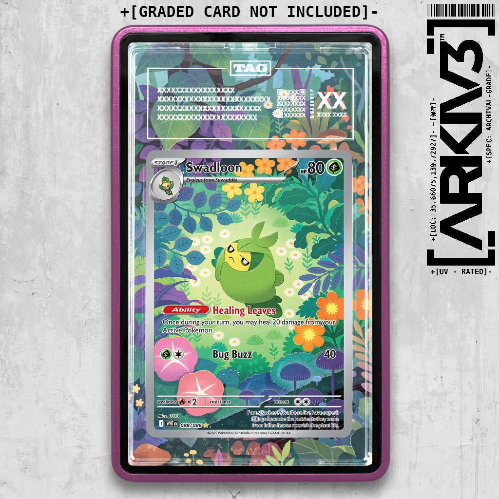 ARKIV3 TAG graded front - Purple