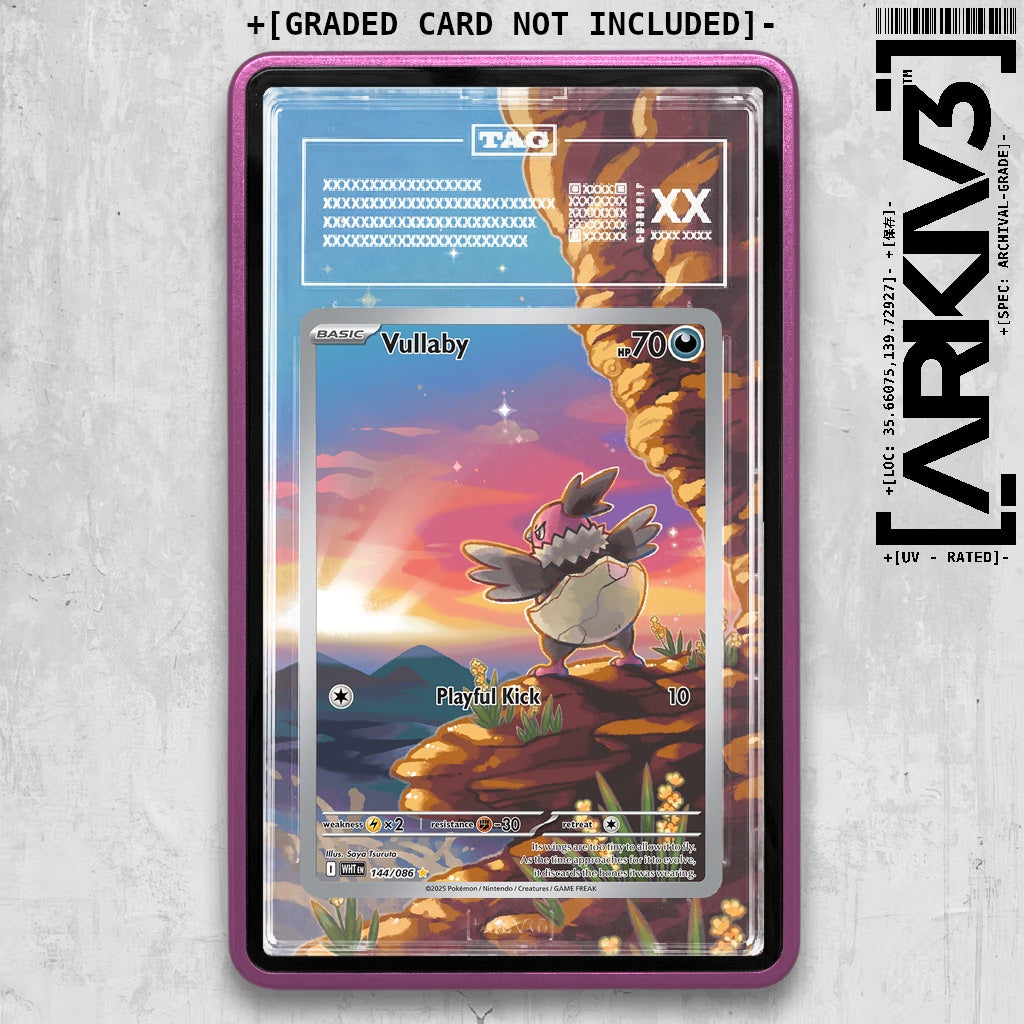 ARKIV3 TAG graded front - Purple