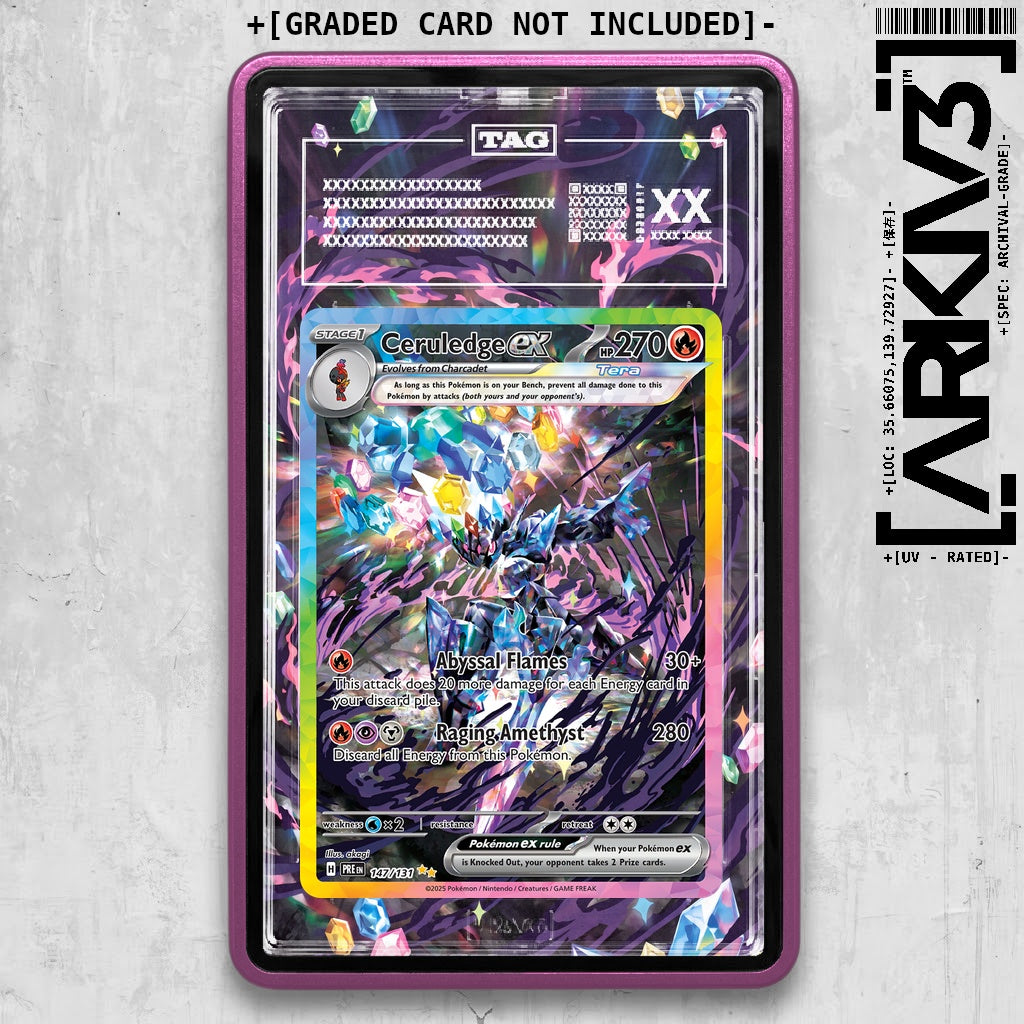 ARKIV3 TAG graded front - Purple