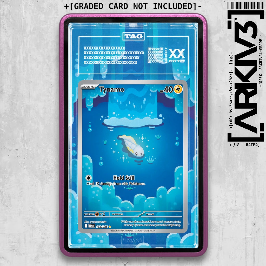 ARKIV3 TAG graded front - Purple