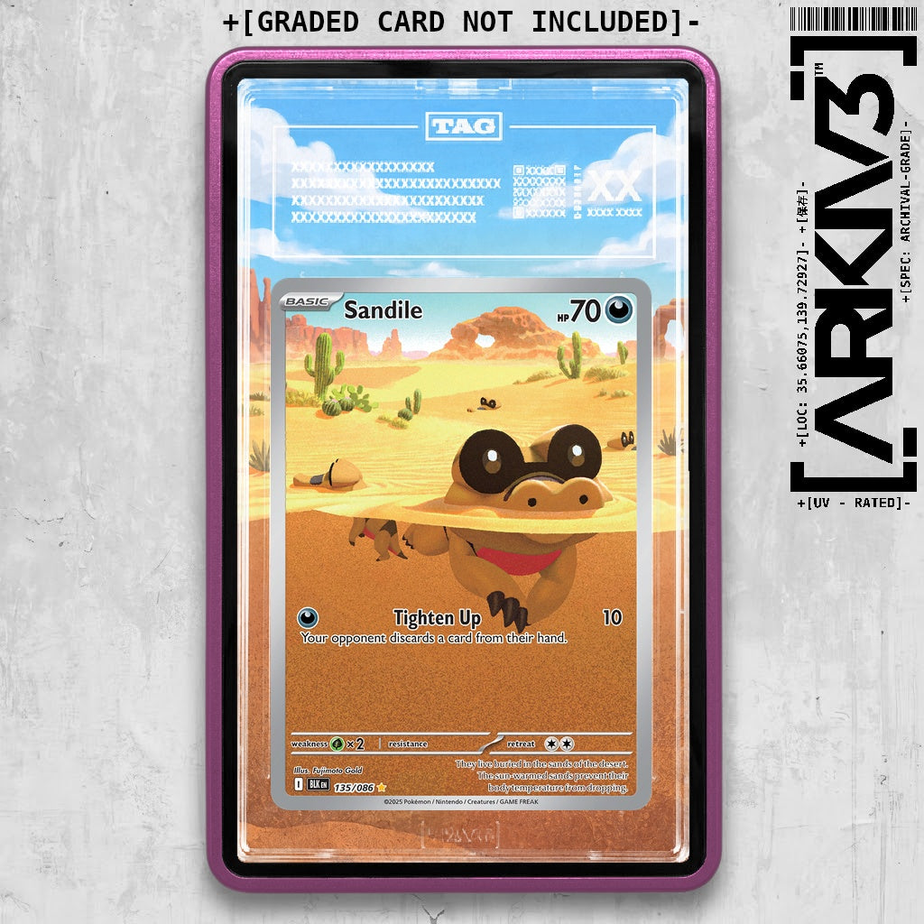 ARKIV3 TAG graded front - Purple