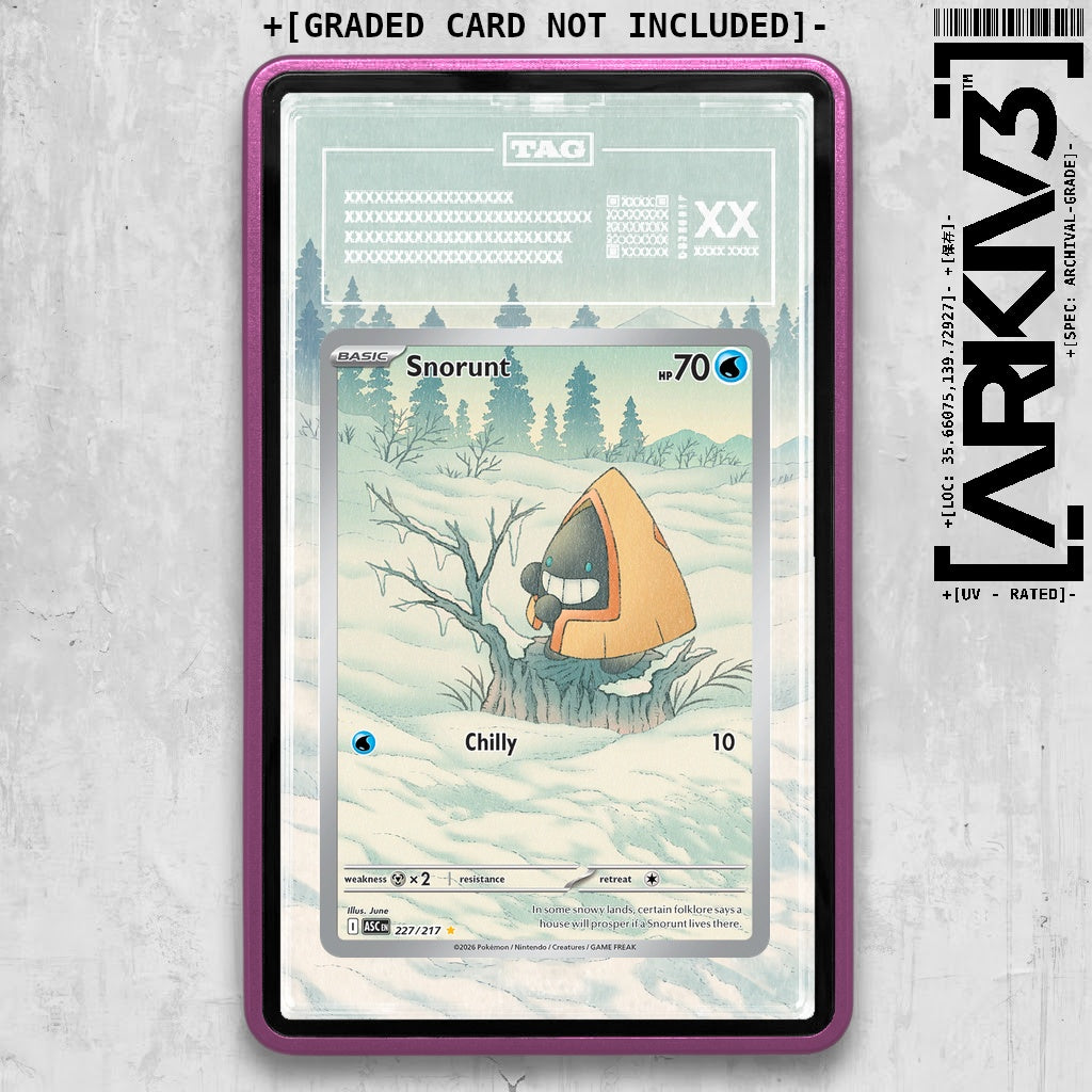 ARKIV3 TAG graded front - Purple