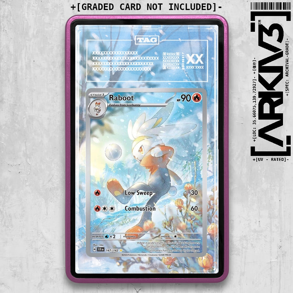 ARKIV3 TAG graded front - Purple