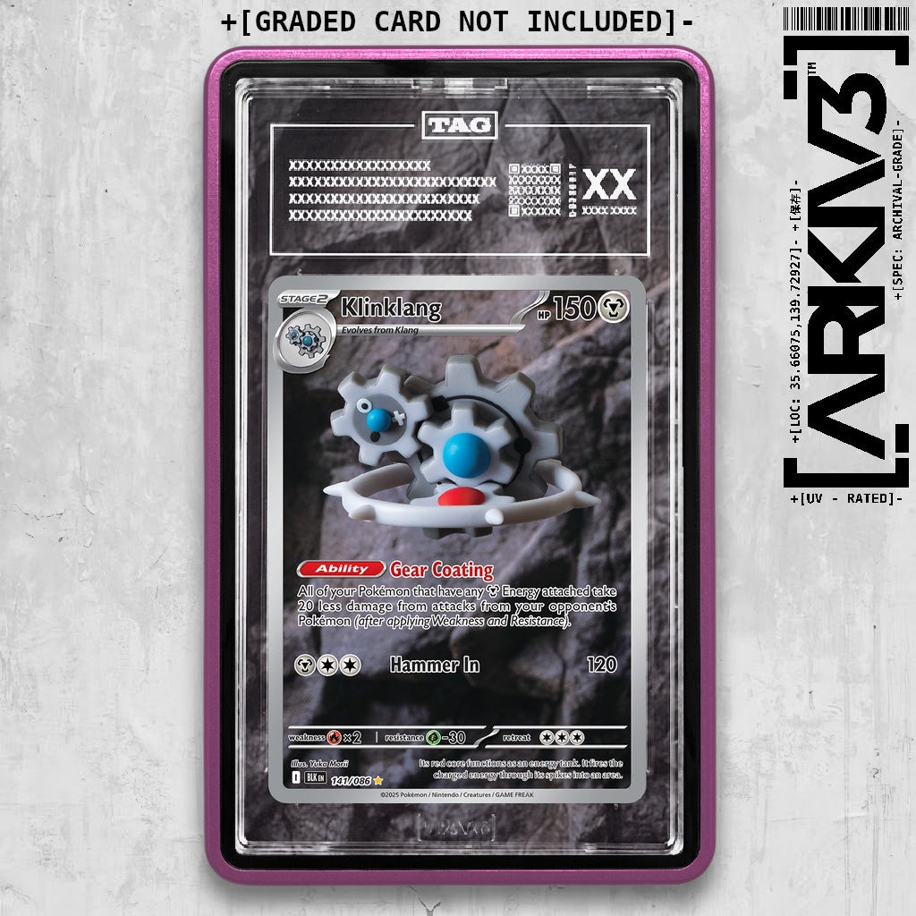 ARKIV3 TAG graded front - Purple