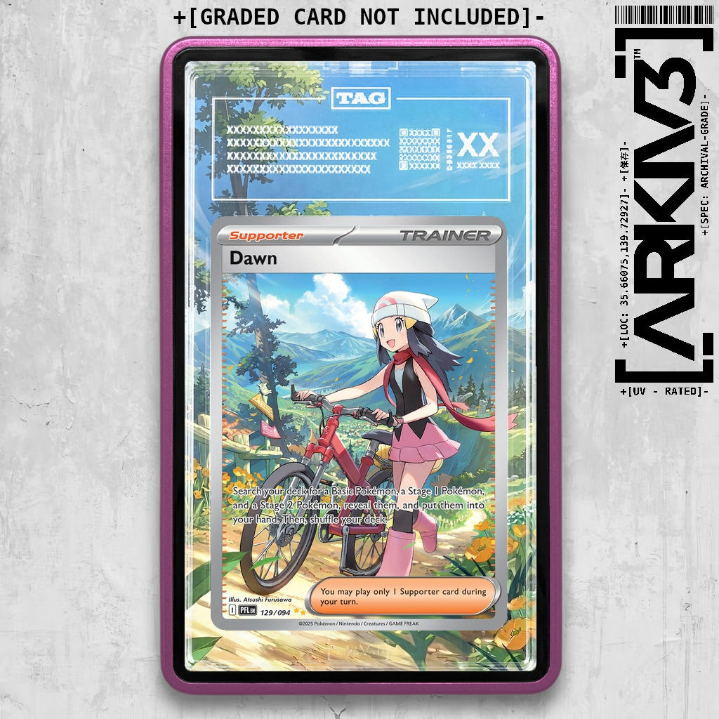 ARKIV3 TAG graded front - Purple