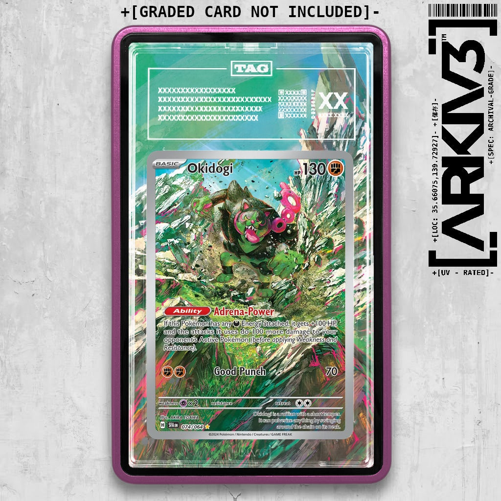 ARKIV3 TAG graded front - Purple
