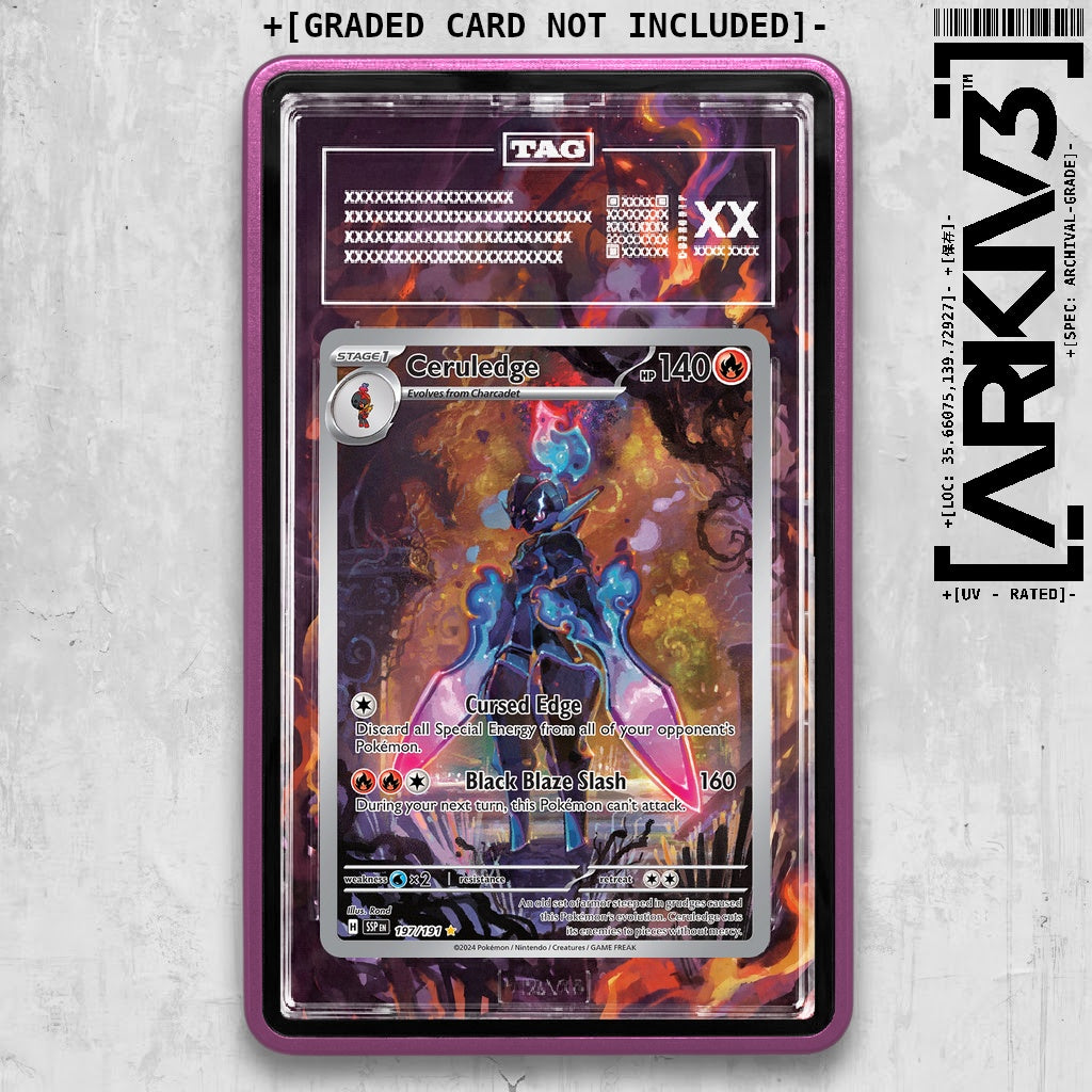 ARKIV3 TAG graded front - Purple