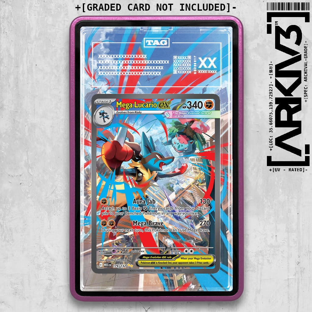 ARKIV3 TAG graded front - Purple