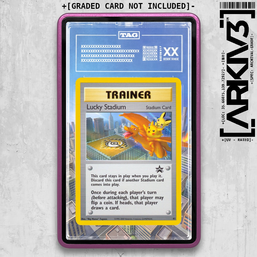 ARKIV3 TAG graded front - Purple