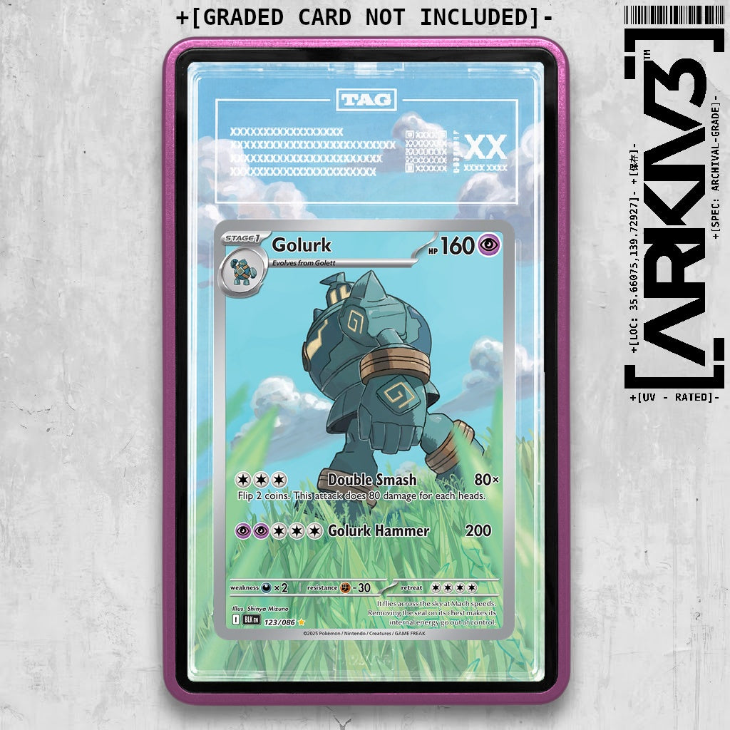ARKIV3 TAG graded front - Purple