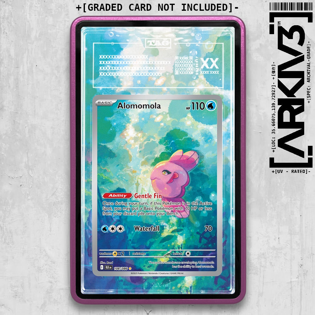 ARKIV3 TAG graded front - Purple