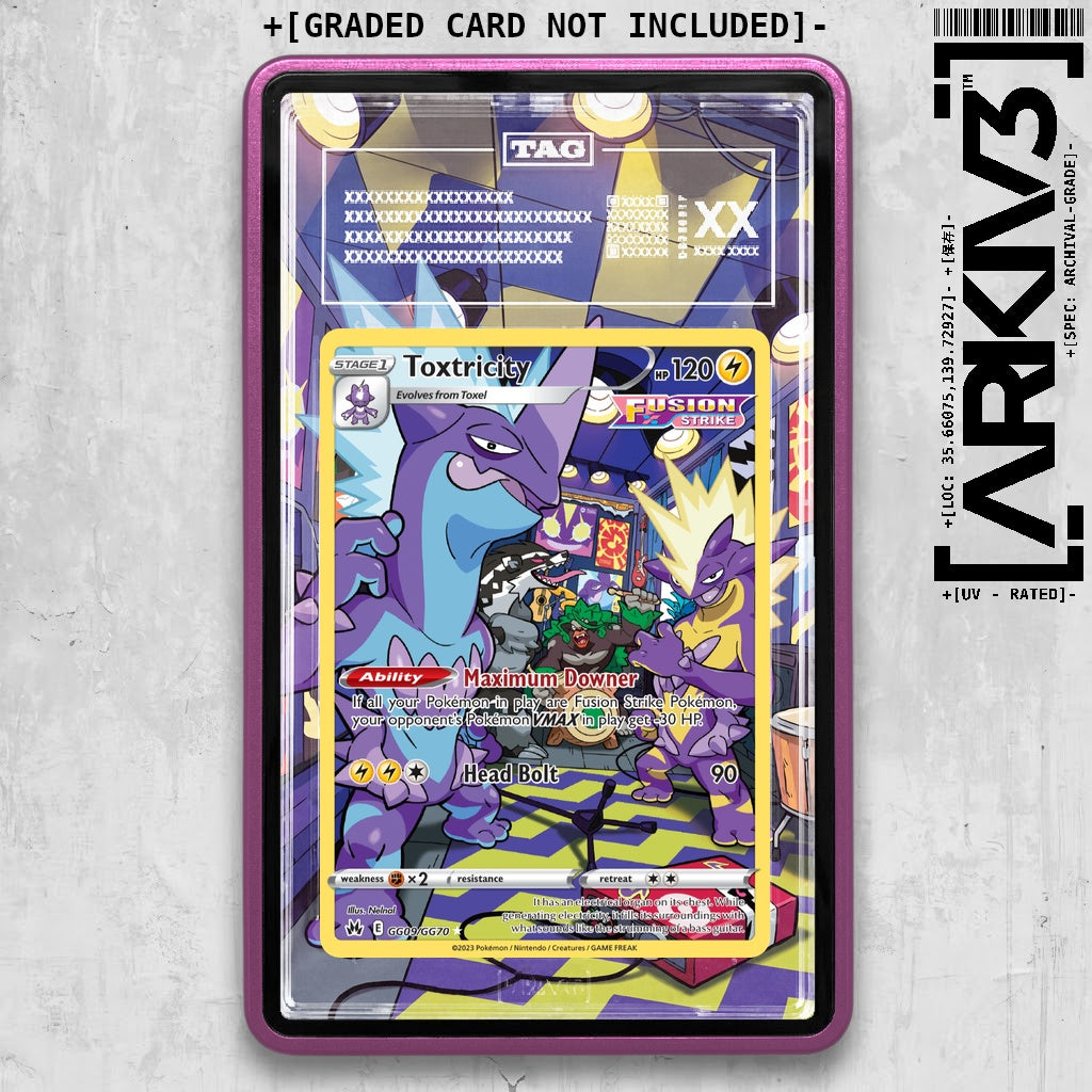 ARKIV3 TAG graded front - Purple