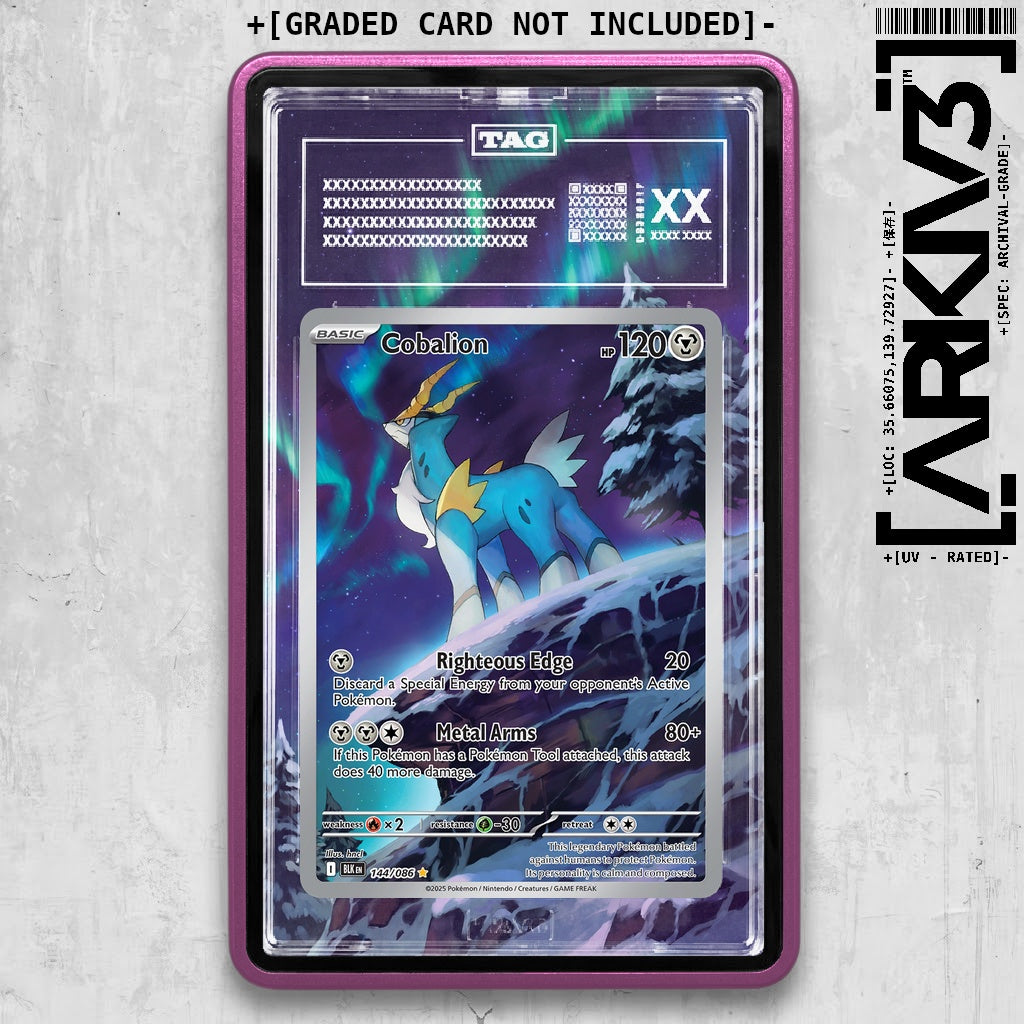 ARKIV3 TAG graded front - Purple