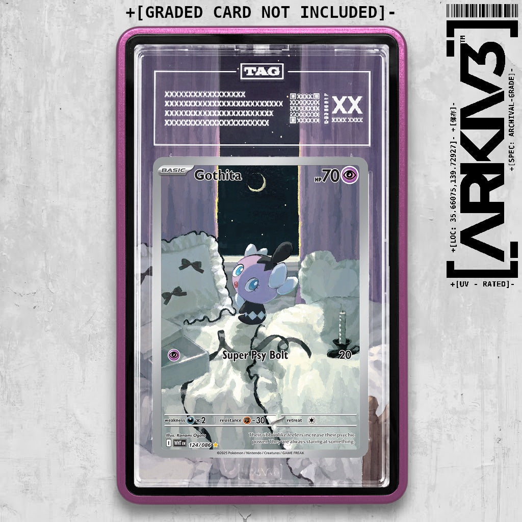 ARKIV3 TAG graded front - Purple
