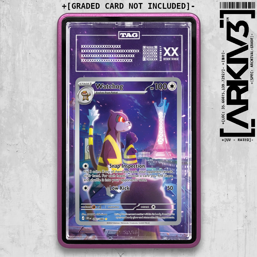 ARKIV3 TAG graded front - Purple