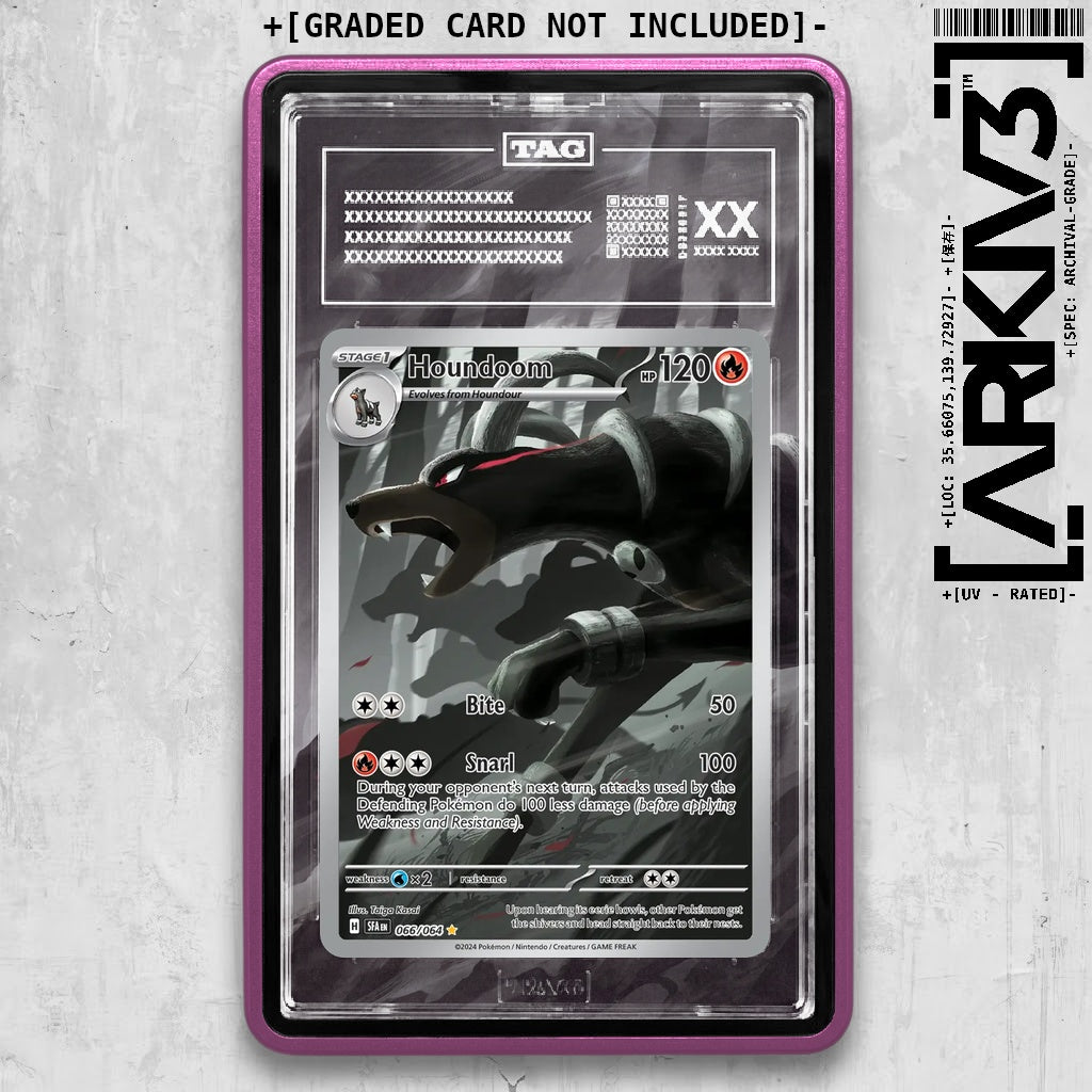 ARKIV3 TAG graded front - Purple