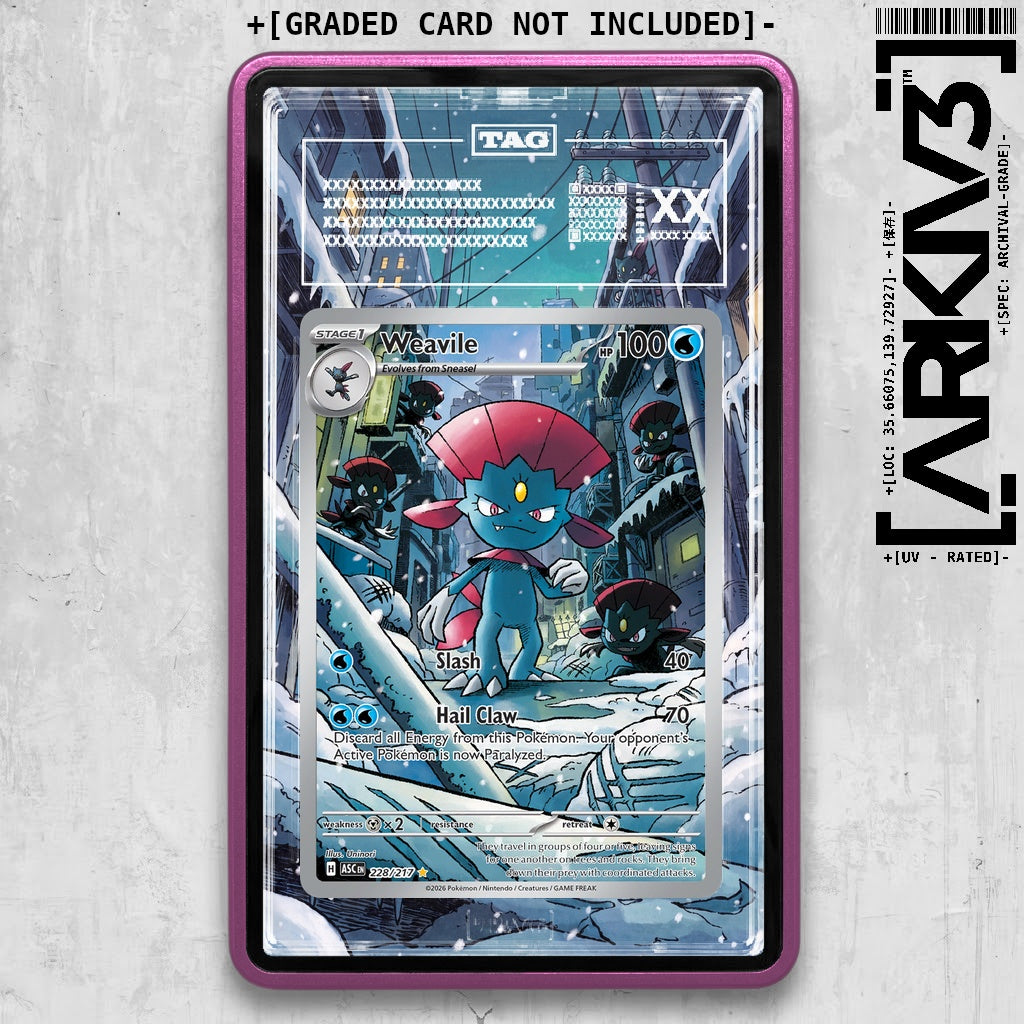 ARKIV3 TAG graded front - Purple