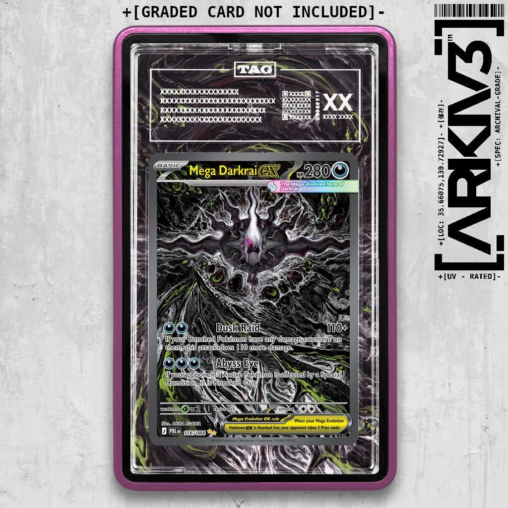 ARKIV3 TAG graded front - Purple