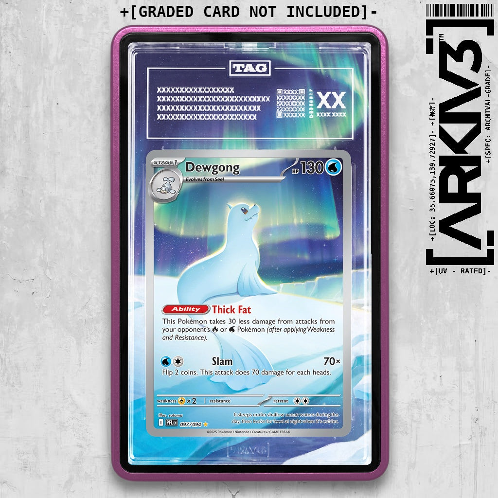 ARKIV3 TAG graded front - Purple
