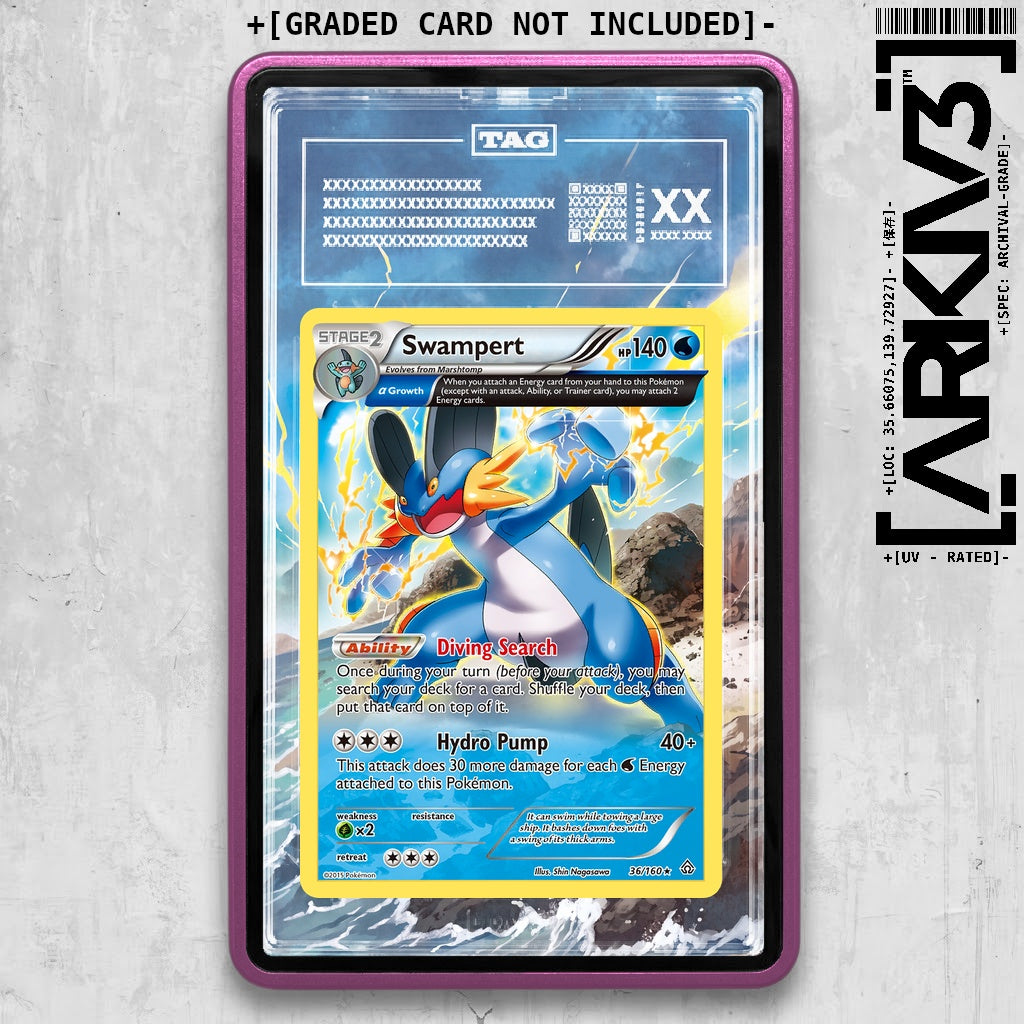 ARKIV3 TAG graded front - Purple