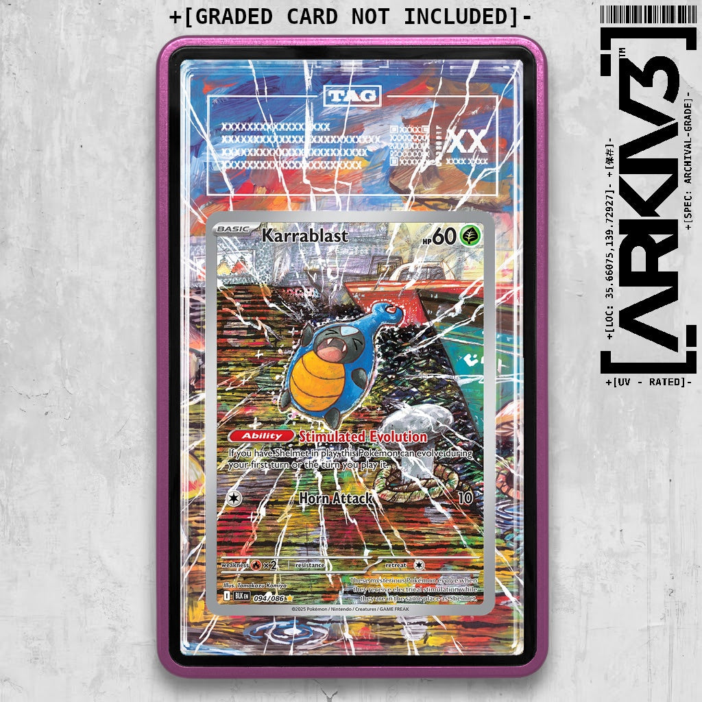ARKIV3 TAG graded front - Purple