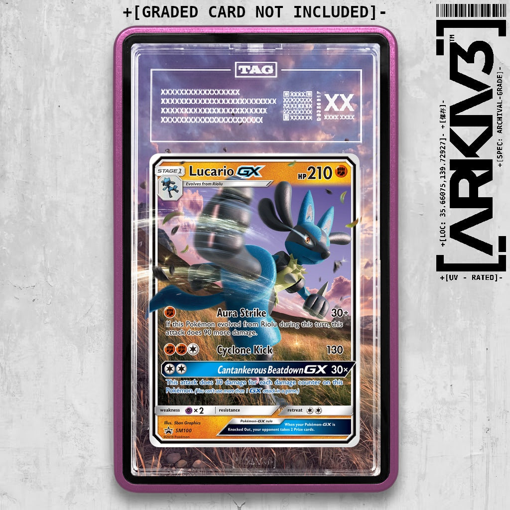 ARKIV3 TAG graded front - Purple
