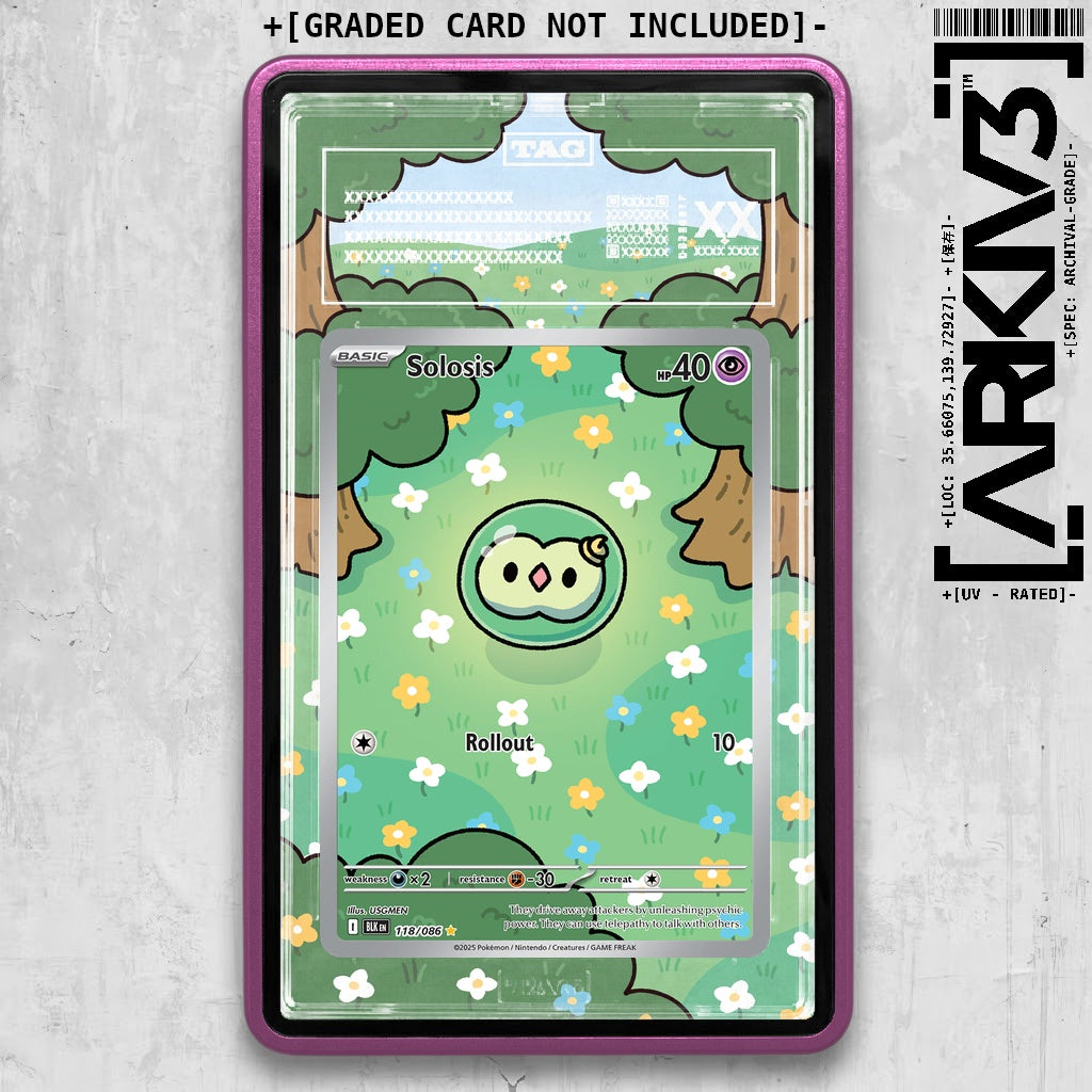 ARKIV3 TAG graded front - Purple