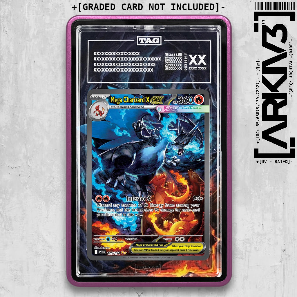 ARKIV3 TAG graded front - Purple
