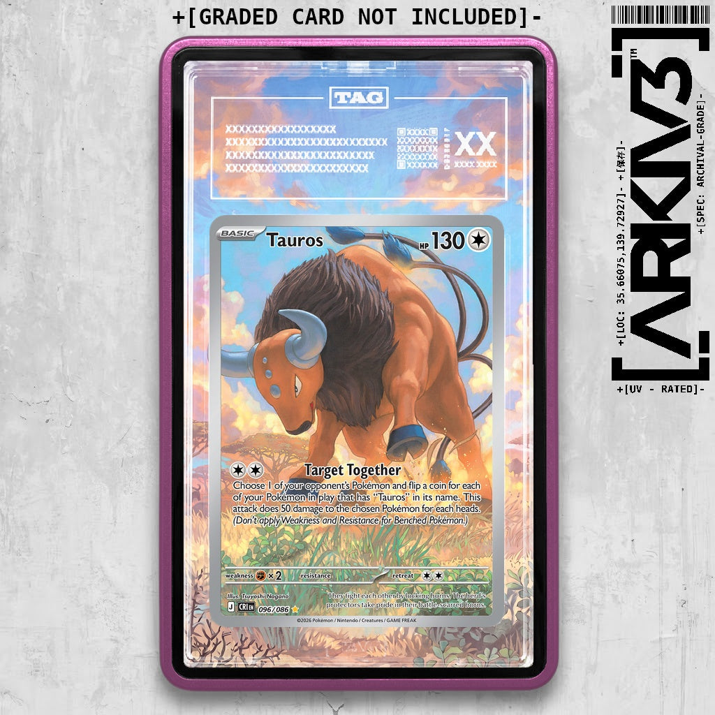 ARKIV3 TAG graded front - Purple