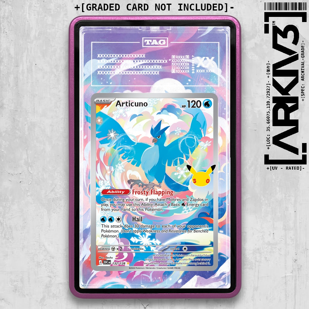 ARKIV3 TAG graded front - Purple