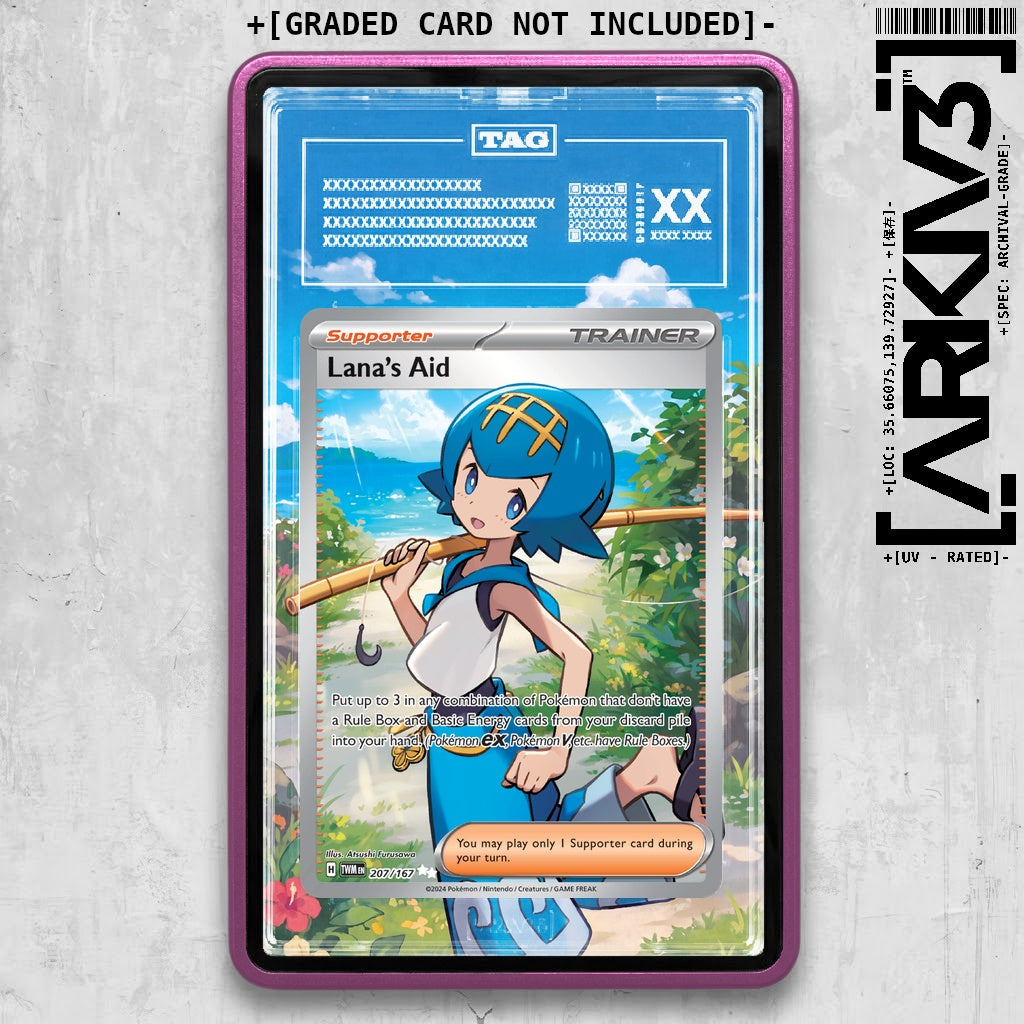 ARKIV3 TAG graded front - Purple
