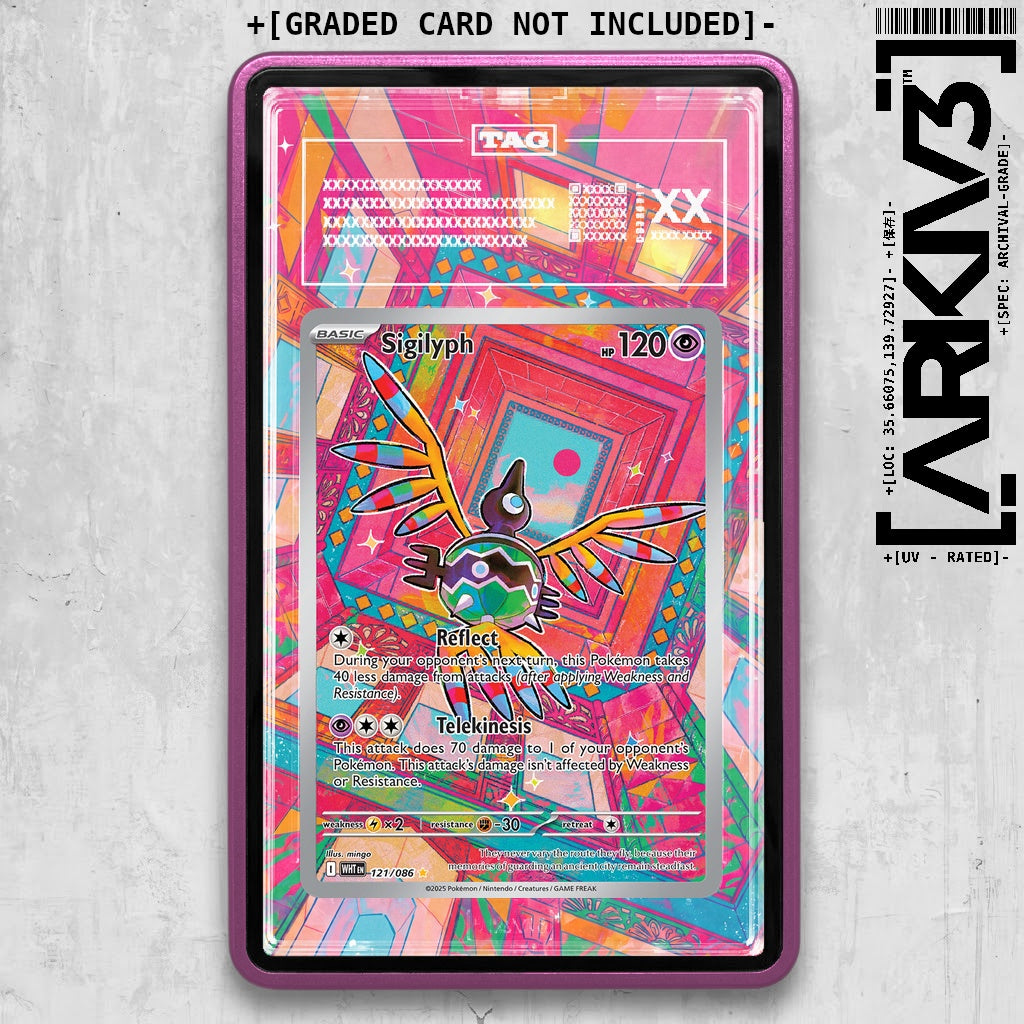 ARKIV3 TAG graded front - Purple